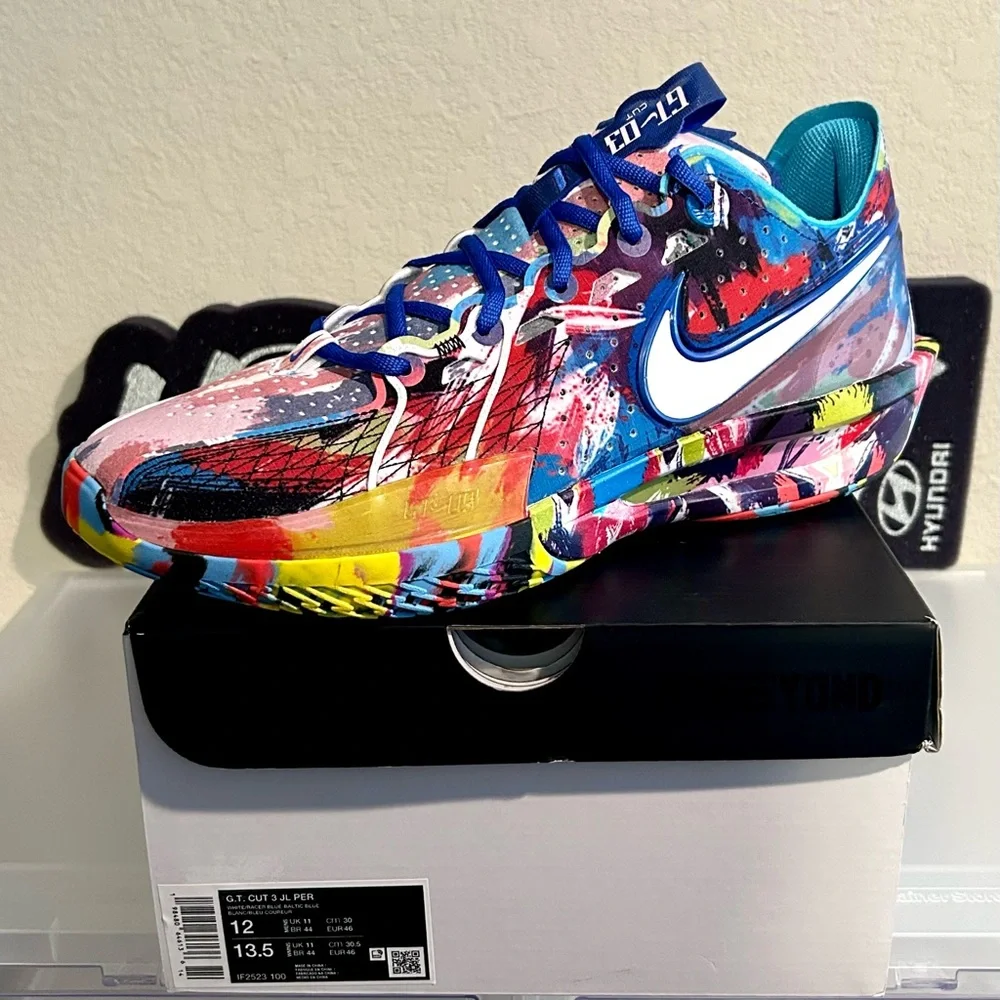 Brand New Nike Air Zoom GT Cut 3 “Jewell Loyd Paint Splatter” - Picture 9 of 9
